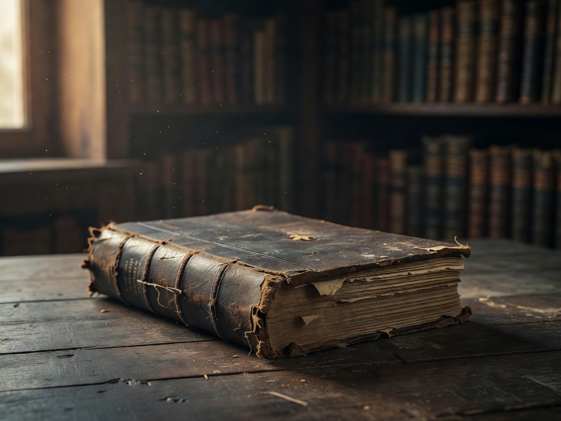 Aufgeschlagenes altes Buch