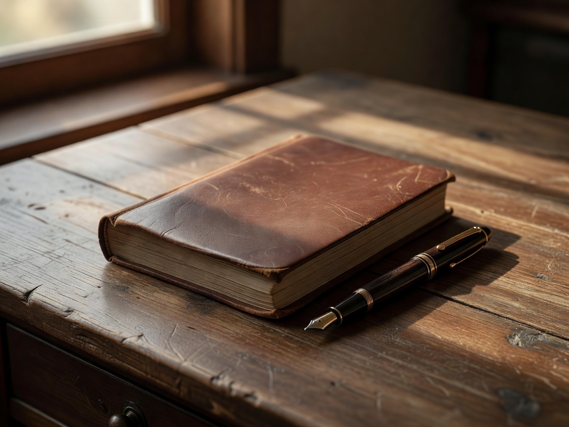 Tagebuch und Stift